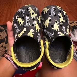 Children’s dinosaur crocs